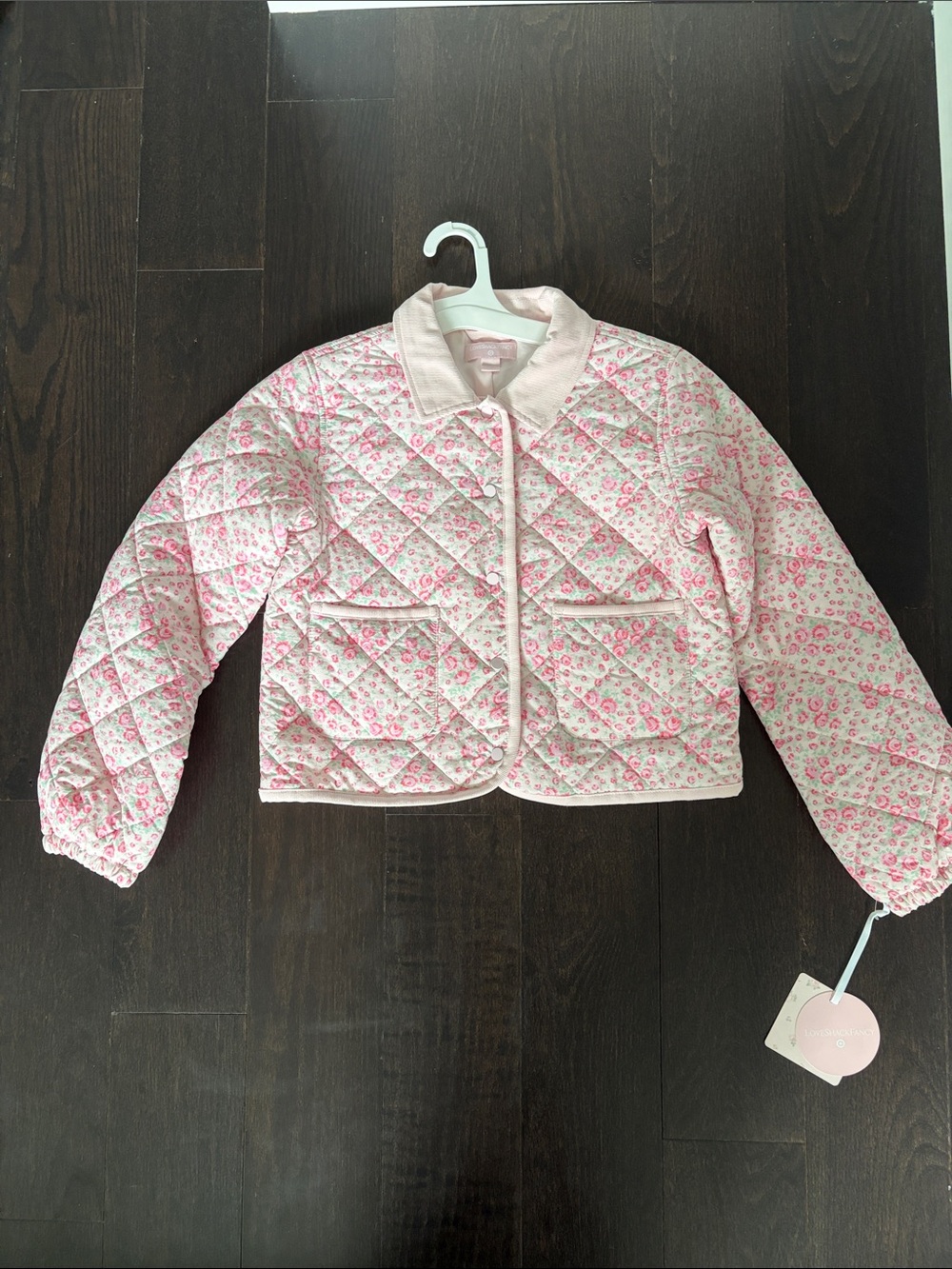 NWT LoveShackFancy x Target Girls Colette Quilted Floral Jacket 16 Fits adult XS